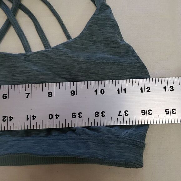 VICTORIA'S SECRET Blue Racerback Sports Bra Activewear Gym Style Fitness Fashion - Picture 4 of 6